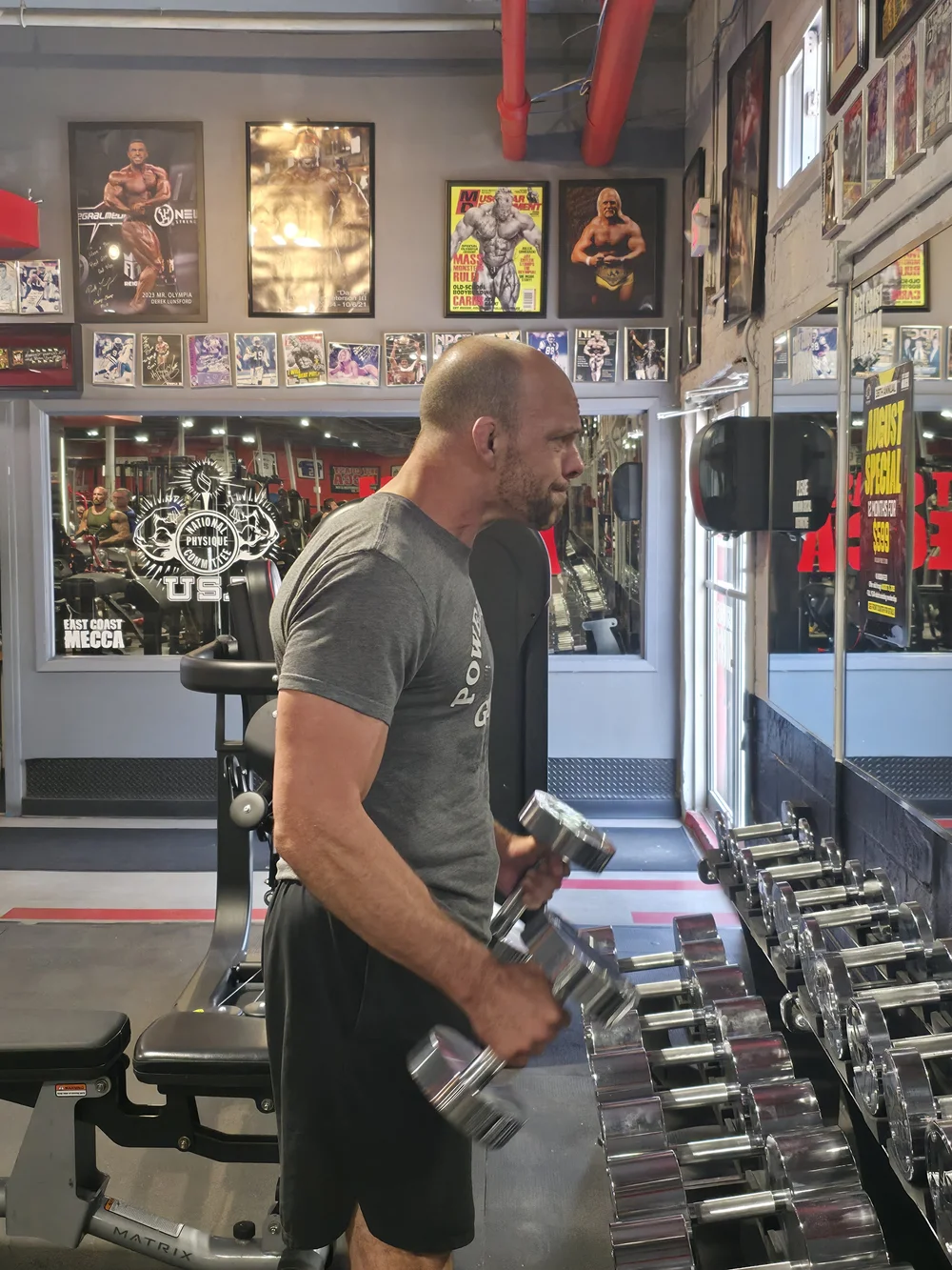 Coach Victor in the gym